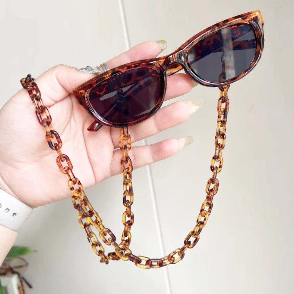 미끄럼 방지 레오파드 아크릴 안경 체인 분실 방지 장식 - Sunglass Retainer Cord 리뷰 및 가격